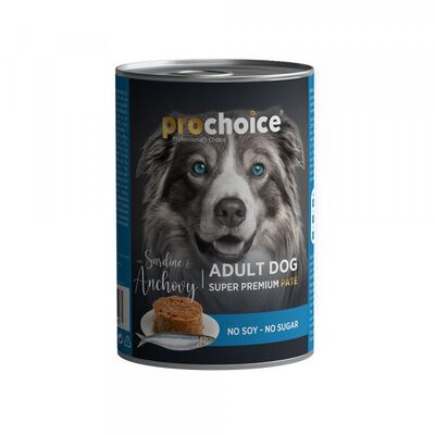Pro Choice - Pro Choice Sardalya ve Hamsi Etli Şekersiz Ezme Yetişkin Köpek Konservesi 400 gr
