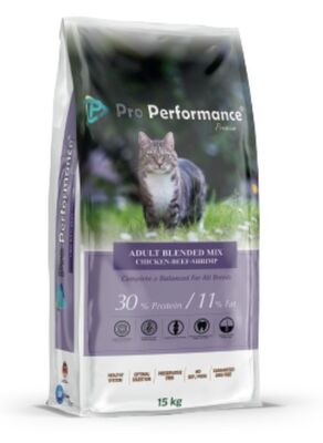 Pro Performance - Pro Performance Tavuk-Sığır-Karidesli Yetişkin Kedi Maması 15 KG