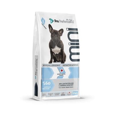 Pro Performance - Pro Performance Ultra Premium Mini Kuzulu & Yabanmersinli Küçük Irk Light&Kısırlaştırılmış Köpek Maması 7KG