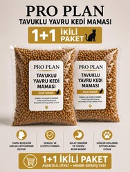 Pro Plan Tavuklu Yavru Kedi Maması Açık Mama 2 Kg (1+1 Avantaj Paket) - Thumbnail