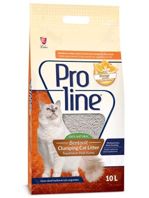Proline - Proline Portakal Kokulu Topaklanan Kedi Kumu 10 Lt