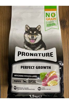 pronature - pronature Hypo-allergenic Kuzulu Enginarlı Ve Patatesli Tahılsız Yavru Köpek Maması 1,5kg