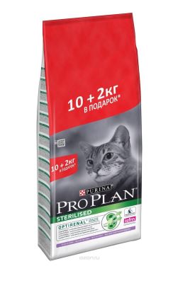 ProPlan - Proplan Hindili ve Tavuklu Kısırlaştırılmış Kedi Maması 10 + 2 KG BONUS