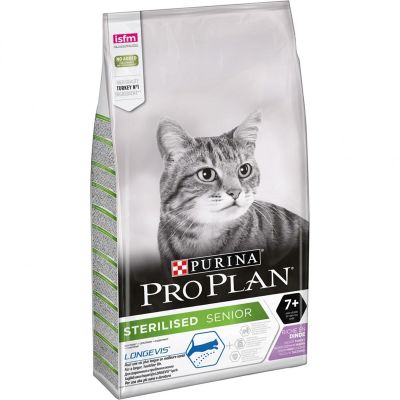 ProPlan - ProPlan Kısırlaştırılmış Hindili +7 Yaşlı Kedi Maması 3 Kg