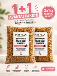ProPlan Somonlu Kısırlaştırılmış Kedi Maması Açık Mama 2 Kg (1+1 Avantaj Paket) - Thumbnail