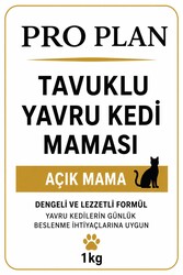 ProPlan Tavuklu Yavru Kedi Maması 1 Kg Açık Paket - Thumbnail