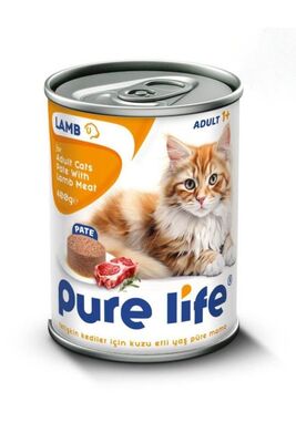 PureLife - Pure Life Kuzu Etli Pate Kedi Maması 400gr