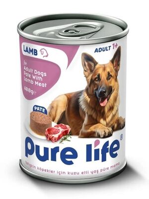 PureLife - Pure Life Yetişkin Köpek Kuzu Etli Yaş Püre Mama 400 Gr
