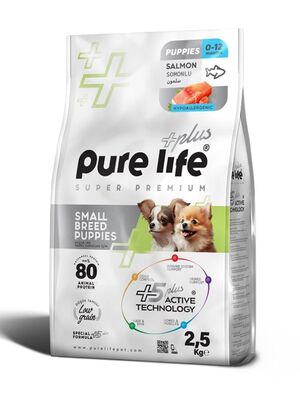 PureLife - PureLife Plus Somonlu Küçük Irk Yavru Köpek Maması 2.5 Kg