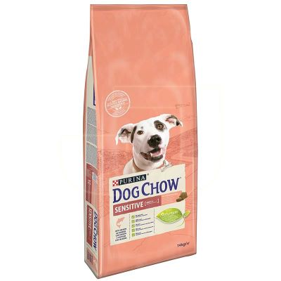 Purina - Purina Dog Chow Somonlu Hassas Yetişkin Köpek Maması 14 KG