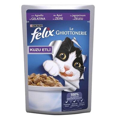 Felix - Purina Felix Kuzu Etli Kedi Yaş Maması 100 Gr