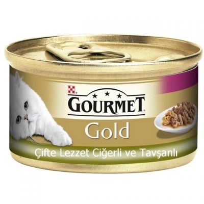 Gourmet - Gourmet Gold Ciğer & Tavşan Konserve Kedi Maması 85 Gr