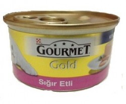 Gourmet Gold Kıyılmış Sığır Etli Konserve Kedi Maması 85Gr - Thumbnail