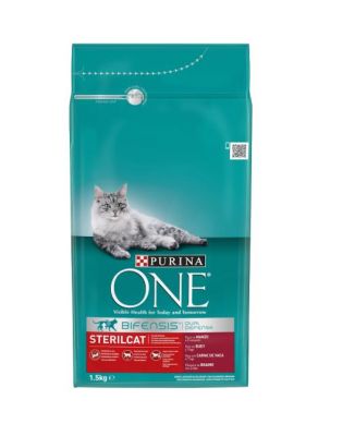 Purina - Purina One Sığır Etli Kısırlaştırılmış Kedi Maması 1,5 KG