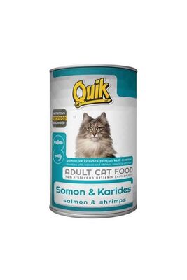 Quik - Quik Somonlu Karidesli Yetişkin Kedi Konservesi 415gr