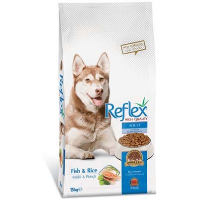 Reflex - Reflex Balıklı ve Pirinçli Yetişkin Köpek Maması 15 Kg