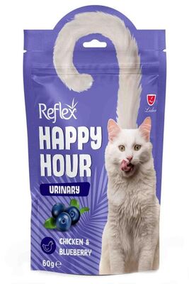 Reflex - Reflex Happy Hour İdrar Yolu Destekleyici Tavuklu Kedi Ödül Maması 60 Gr