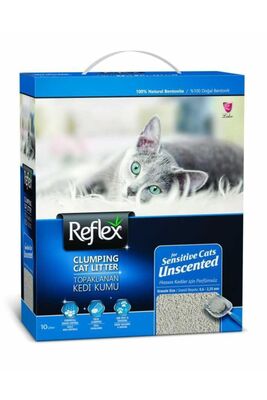 Reflex - Reflex Hassas Kediler İçin Kokusuz Hızlı Topaklanan Kedi Kumu 10 lt