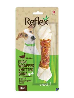 Reflex - Reflex Ördek Etli Düğümlü Köpek Çiğneme Kemiği 80 Gr