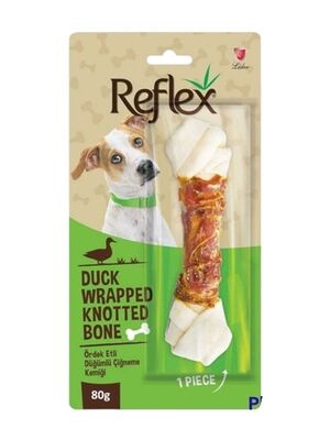 Reflex - Reflex Ördek Etli Düğümlü Köpek Çiğneme Kemiği 80 Gr