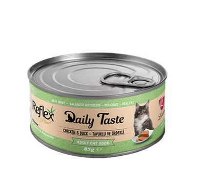 Reflex Plus - Reflex Plus Daily Taste Kıyılmış Tavuklu ve Ördekli Kedi Konservesi 85gr