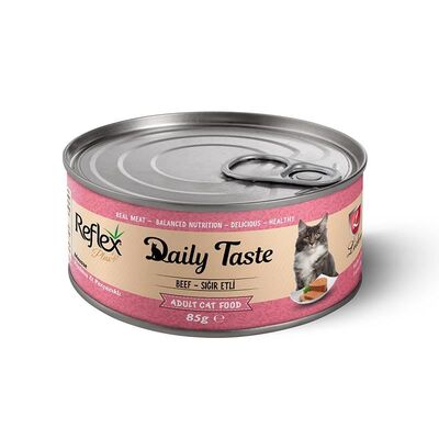 Reflex Plus - Reflex Plus Daily Taste Kıyılmış Sığır Etli Kedi Konservesi 85Gr
