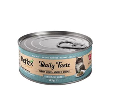 Reflex Plus - Reflex Plus Daily Taste Sos İçinde Hindili Ve Ördekli Kedi Konservesi 85Gr