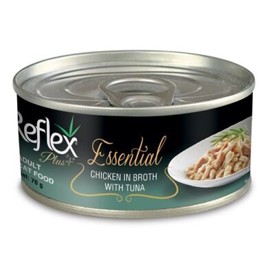 Reflex Plus - Reflex Plus Essential Tavuk Ton Balıklı Kedi Konservesi 70 Gr