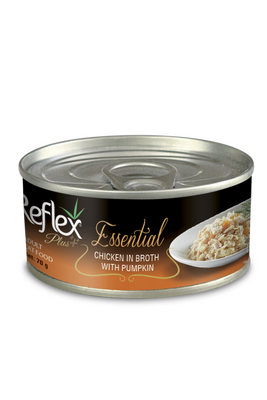Reflex Plus - Reflex Plus Essential Tavuklu Balkabaklı Kedi Konservesi 70 Gr