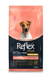 Reflex Plus Kuzu Etli Mini Irk Kısırlaştırılmış Yetişkin Köpek Maması 3 Kg - Thumbnail