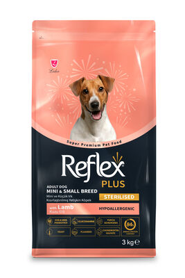 Reflex - Reflex Plus Kuzu Etli Mini Irk Kısırlaştırılmış Yetişkin Köpek Maması 3 Kg