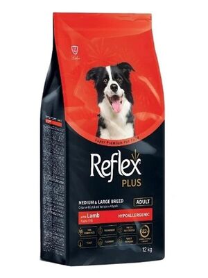 Reflex Plus - Reflex Plus Kuzu Etli Orta ve Büyük Irk Yetişkin Köpek Maması 12 kg