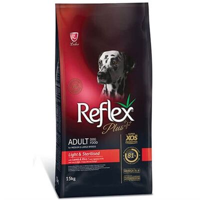Reflex Plus - Reflex Plus Light Sterilised Kuzulu Köpek Maması 15 kg