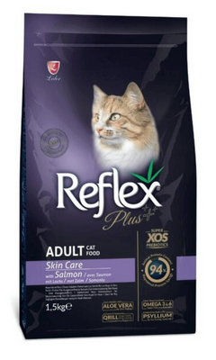 Reflex Plus - Reflex Plus Skin Care Somonlu Yetişkin Kedi Maması 1,5 kg