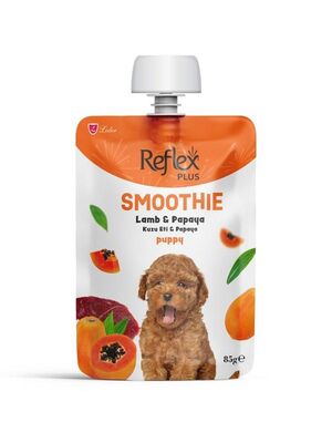 REFLEKS - Reflex Plus Smoothie Kuzu Etli ve Papayalı Yavru Köpek Sıvı Ödül Maması 85 gr