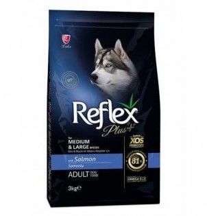 Reflex - Reflex Plus Somonlu Köpek Maması 3 Kg