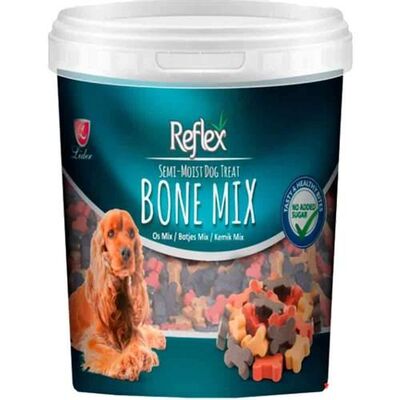 Reflex - Reflex Semi Moist Bone Mix Yumuşak Kemik Köpek Ödülü 500 Gr