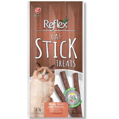 Reflex - Reflex Somonlu Kedi Ödül Çubuğu 5 Gr 3 Adet