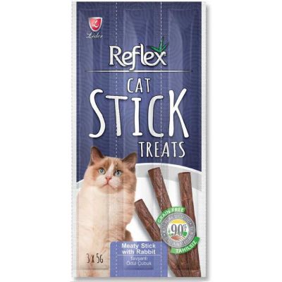 Reflex - Reflex Tavşanlı Kedi Ödül Çubuğu 5 Gr 3 Adet