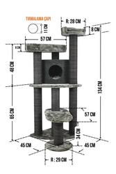 Roma Tırmalamalı Kedi Evi - Thumbnail