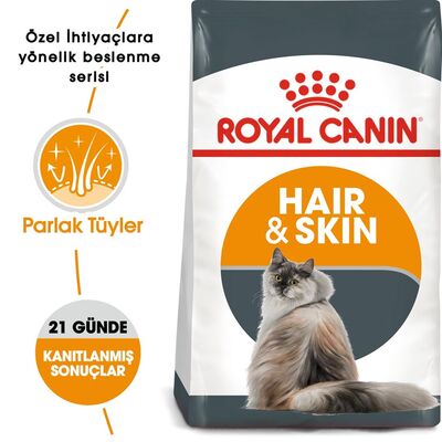 Royal Canin - Royal Canin Hair&Skin Care Hassas Tüylü Yetişkin Kuru Kedi Maması 4 Kg