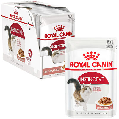 Royal Canin - Royal Canin İnstinctive Gravy Yetişkin Konserve Kedi Maması 85 Gr - 12 ADET
