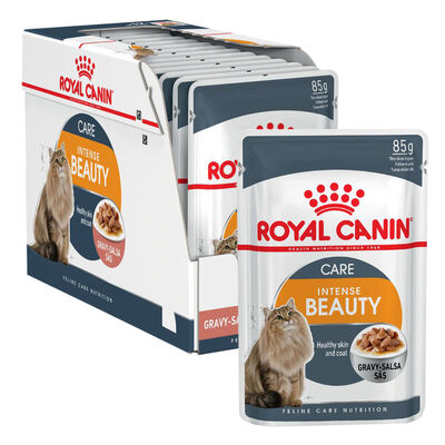 Royal Canin - Royal Canin İntense Beauty Gravy Soslu Kedi Konservesi 85 Gr - 12 Adet