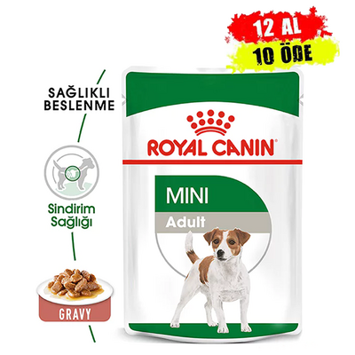 Royal Canin - Royal Canin Pouch Adult Mini Gravy Köpek Konservesi 85 Gr - 12 Adet