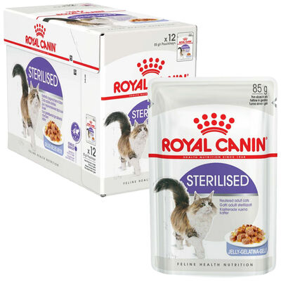 Royal Canin - Royal Canin Sterilised Jelly Kısırlaştırılmış Kedi Konservesi 85 Gr - 12 ADET