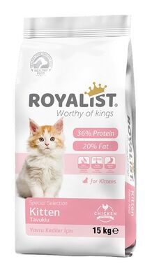 Royalist - Royalist Premium Kitten Tavuklu Yavru Kedi Maması 15 Kg