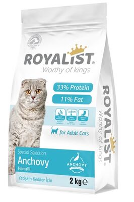 Royalist - Royalist Premium Anchovy Hamsili Yetişkin Kedi Maması 2 Kg