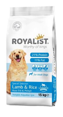 Royalist - Royalist Premium Kuzu Etli Pirinçli Yetişkin Köpek Maması 15 Kg