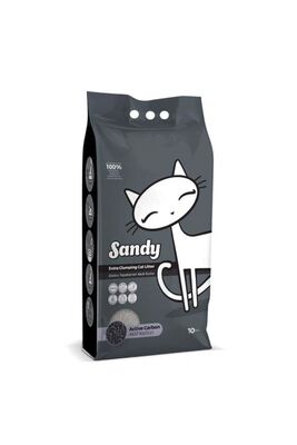 Sandy - Sandy Aktif Karbonlu Doğal Kedi Kumu 10 Kg
