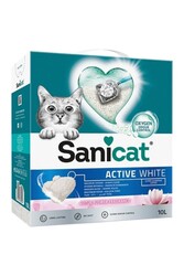 Sanicat Active White Süper Topaklanan Kedi Kumu Lotus Çiçeği Kokulu 10 Lt - Thumbnail